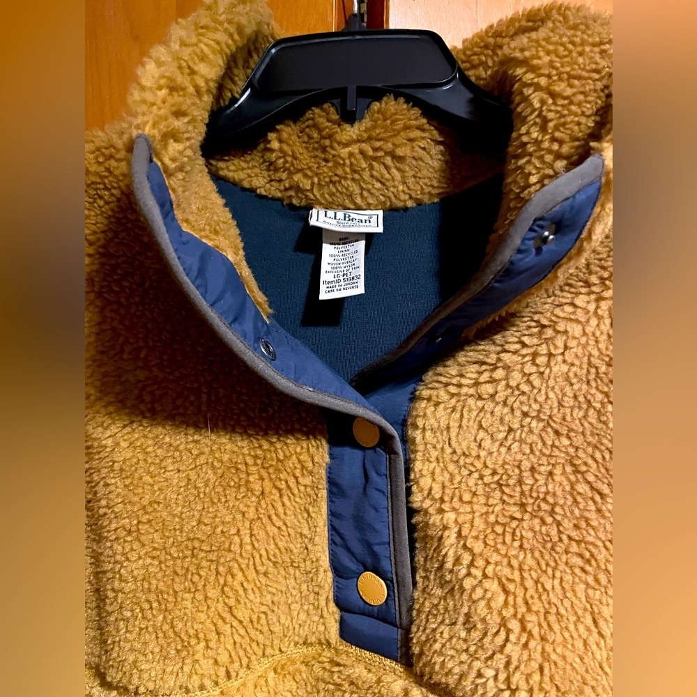LL Bean Sherpa Fleece Pullover Women's